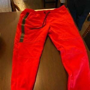 Red joggers